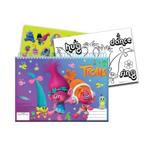 Trolls A4 Spiral Sketch Book With Stickers £1.99